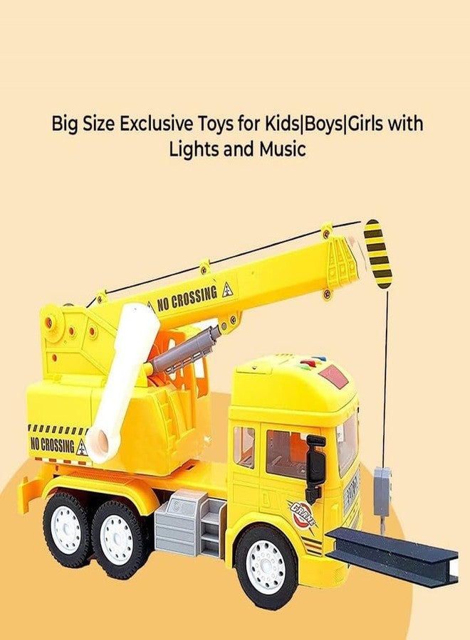 KONIGIN Play Game Plastic Crane Friction Crane Trucks Toy for Kids Boys (Pack of 1_Multicolor) - Image 5